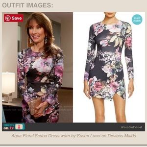 NWT seen on TV Aqua by Bloomingdales floral dress!